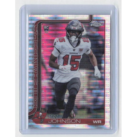 2025 Topps Chrome Tez Johnson #342 Pulsar Refractor RC