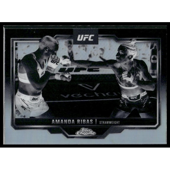 2025 Topps Chrome UFC Amanda Ribas #184 Negative Refractor UFC Trading Card