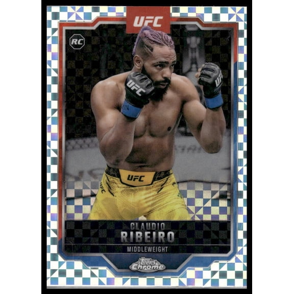 2025 Topps Chrome UFC Claudio Ribeiro #16 X-Fractor