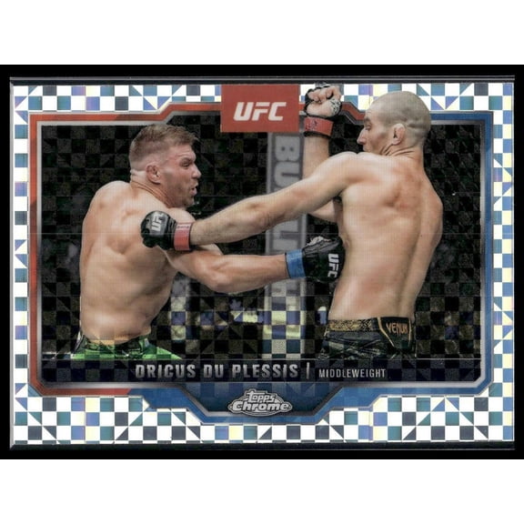 2025 Topps Chrome UFC X-Fractor Dricus Du Plessis #137