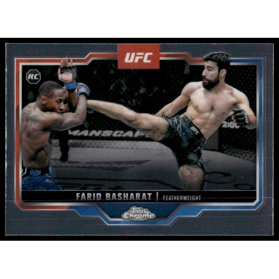 2025 Topps Chrome UFC Near Mint Plus Farid Basharat #132 RC Trading Card
