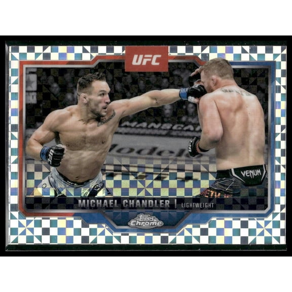 2025 Topps Chrome UFC Michael Chandler X-Fractor #143 Trading Card