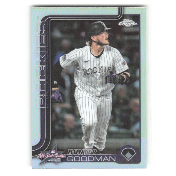 2025 Topps Chrome Update All-Star Game #ASGC-30 Hunter Goodman Colorado Rockies MLB Baseball Trading Card