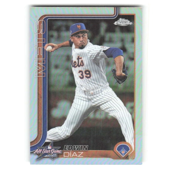 2025 Topps Chrome Update All-Star Game #ASGC-45 Edwin Diaz New York Mets MLB Baseball Trading Card