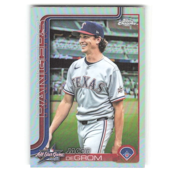 2025 Topps Chrome Update All-Star Game #ASGC-48 Jacob deGrom Texas Rangers MLB Baseball Trading Card