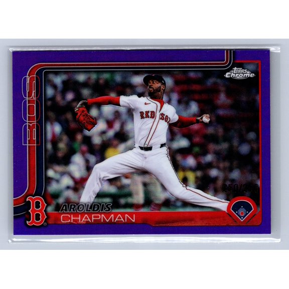 2025 Topps Chrome Update Aroldis Chapman #USC191 Purple Refractor /250 /200