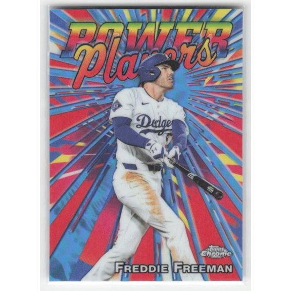 2025 Topps Chrome Update Power Players #PP-40 Freddie Freeman Dodgers Baseball Card