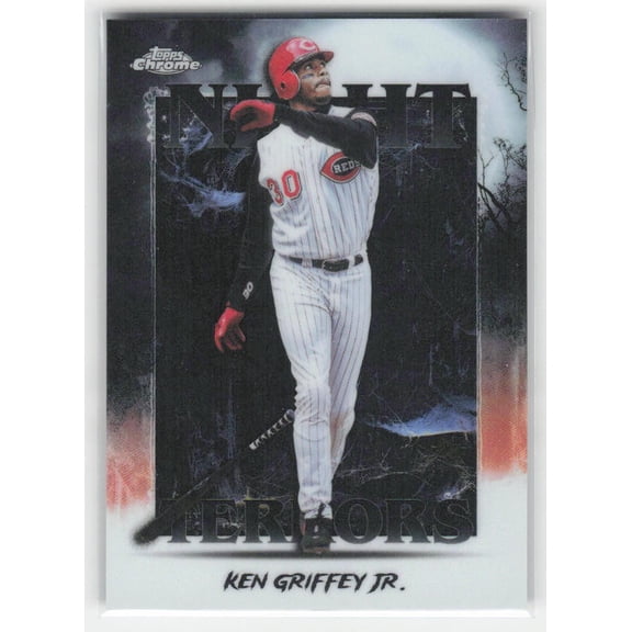 2025 Topps Chrome Update Night Terrors Ken Griffey Jr. Cincinnati Reds #NT-7 Baseball Card