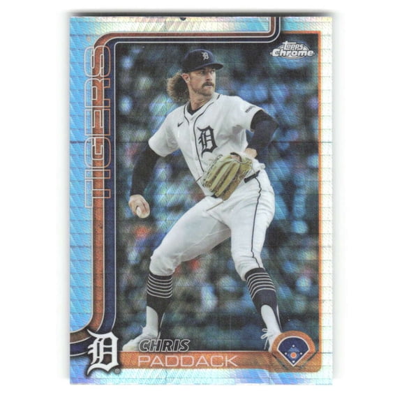 2025 Topps Chrome Update Prism Refractor #USC10 Chris Paddack Detroit Tigers MLB Baseball Trading Card