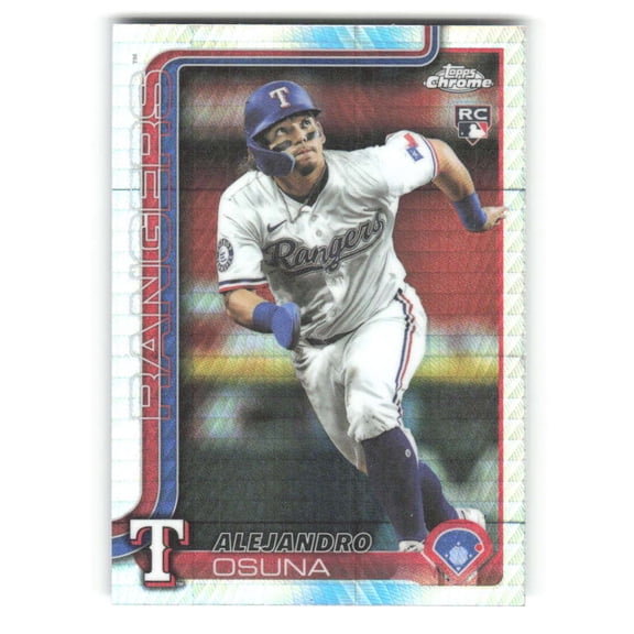 2025 Topps Chrome Update Prism Refractor #USC174 Alejandro Osuna RC Rookie Texas Rangers MLB Baseball Trading Card