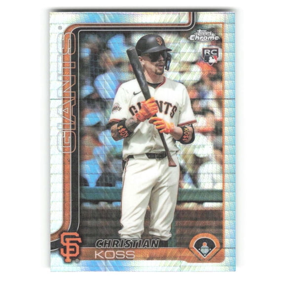 2025 Topps Chrome Update Prism Refractor #USC26 Christian Koss RC Rookie San Francisco Giants MLB Baseball Trading Card