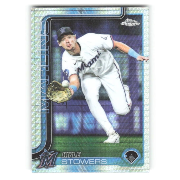 2025 Topps Chrome Update Prism Refractor #USC50 Kyle Stowers Miami Marlins MLB Baseball Trading Card