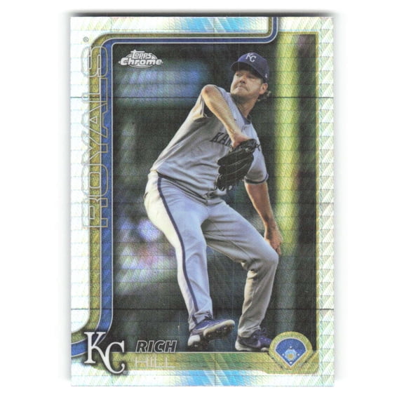 2025 Topps Chrome Update Prism Refractor #USC64 Rich Hill Kansas City Royals MLB Baseball Trading Card