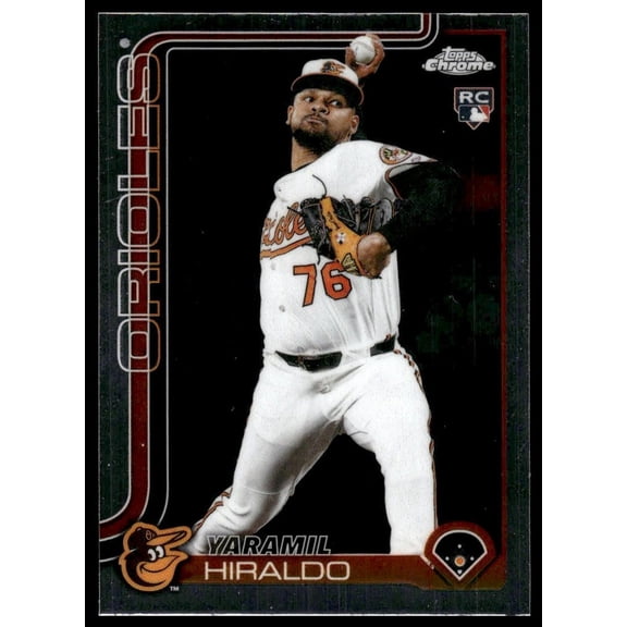 2025 Topps Chrome Update Series Baltimore Orioles Yaramil Hiraldo #USC78 RC Baseball Card