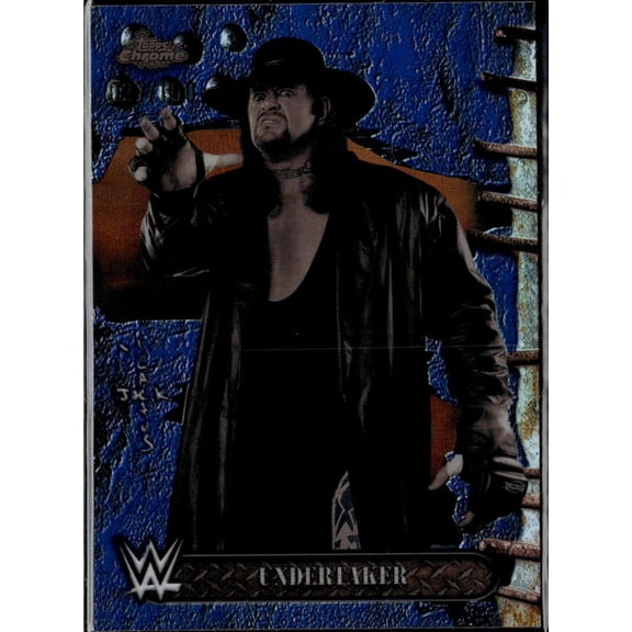 2025 Topps Chrome WWE Cactus Jack Blue Refractor #40 Undertaker Trading Card