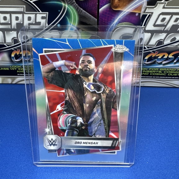 2025 Topps Chrome WWE Oro Mensah #90 Refractor Parallel/Variety Base Set