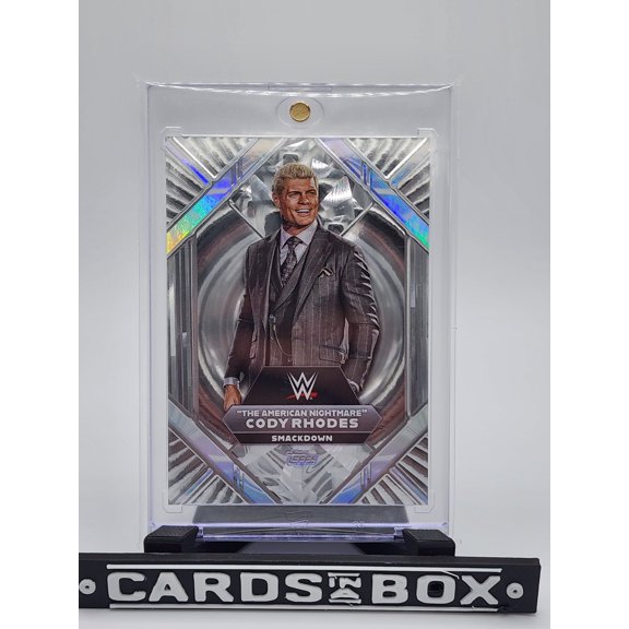 2025 Topps Cody Rhodes Silver Refractor WWE Wrestling Card