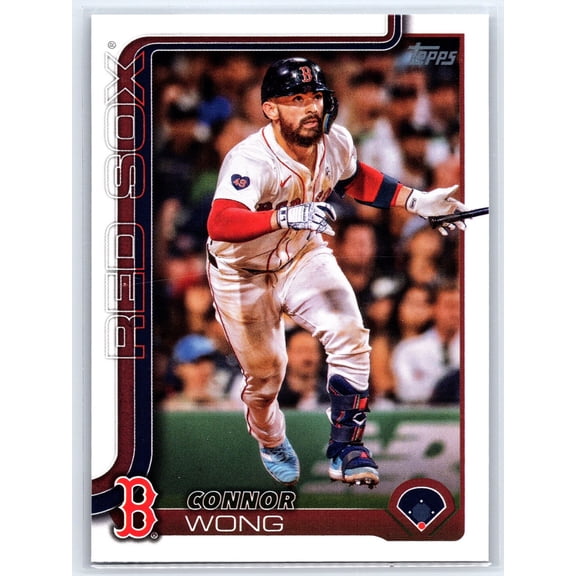2025 Topps Connor Wong Boston Red Sox #10 MLB Baseball Trading Card