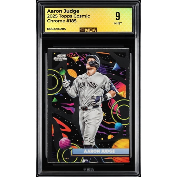 2025 Topps Cosmic Chrome Aaron Judge #185 MBA 9