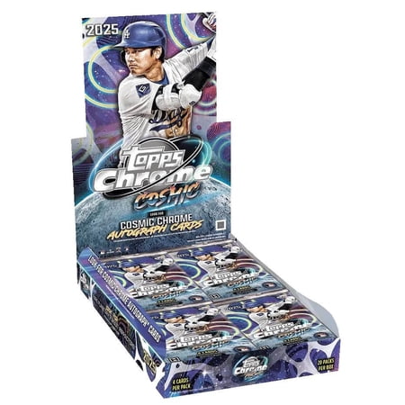 2025 Topps Chrome Cosmic Baseball Trading Card Hobby Box