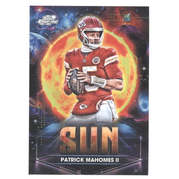 2025 Topps Cosmic Chrome Planetary Pursuit Patrick Mahomes II #PPSU-PM Sun