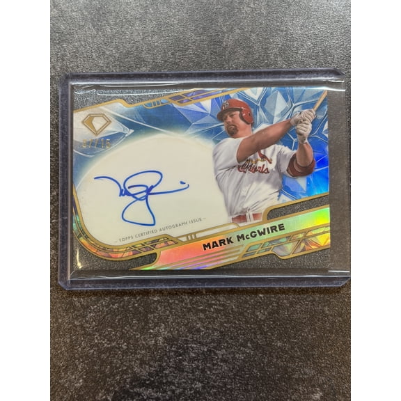 2025 Topps Diamond Icons Mark McGwire #ACC-MMC HOF Mint Parallel/Variety Icons Chrome Autograph Card