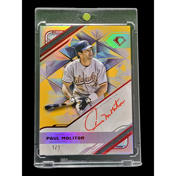 2025 Topps Diamond Icons Paul Molitor White Polychromatink Auto #WPA-PM 1/1 Baseball Card