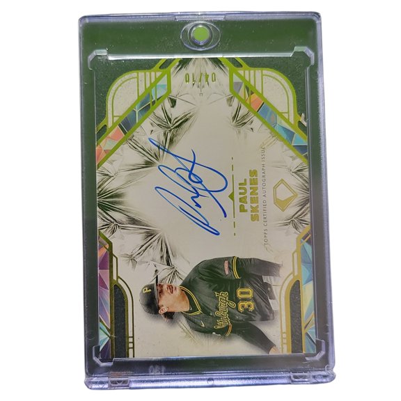 2025 Topps Diamond Icons Paul Skenes #DIA-PS Green Pittsburgh Pirates MLB Autographed Baseball Trading Card
