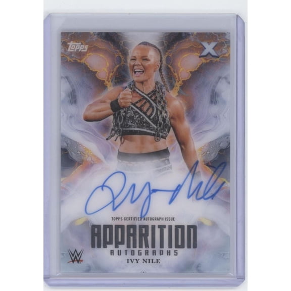2025 Topps Exalted WWE Apparition Autographs Ivy Nile #APA-IVY Raw WWE Autographed Wrestling Trading Card