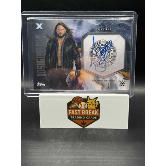 2025 Topps Exalted WWE Insignia Ink AJ Styles #INI-AJS Insignia Ink