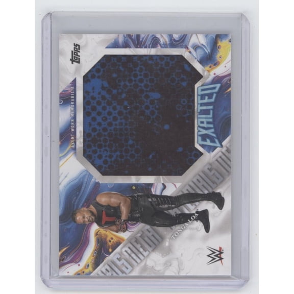2025 Topps Exalted WWE Tonga Loa #MM-TL Event-Worn Memorabilia SmackDown WWE Wrestling Trading Card
