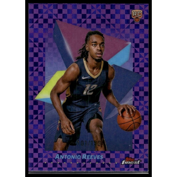 2025 Topps Finest Antonio Reeves #63 Purple X-Fractor /150 RC