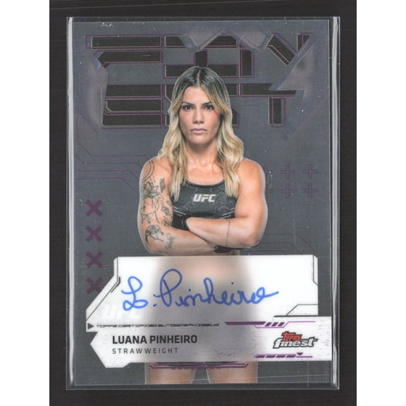 2025 Topps Finest UFC Luana Pinheiro FA-LP Auto Signed Card