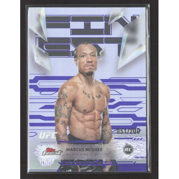 2025 Topps Finest UFC Marcus McGhee #137 Purple Refractor /200 RC