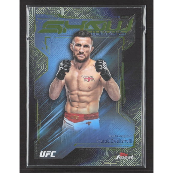 2025 Topps Finest UFC Show Stoppers Merab Dvalishvili #SS-13 UFC Trading Card