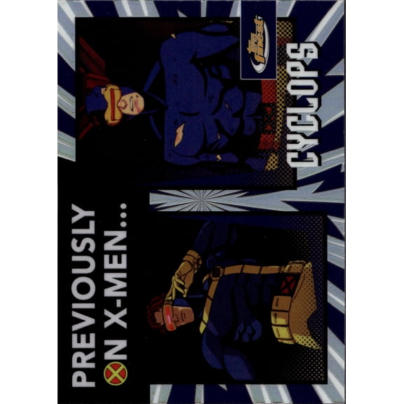 2025 Topps Finest X-Men '97 Cyclops Previously On #PO-2