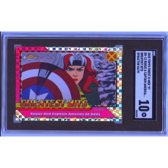 2025 Topps Finest X-Men '97 Rogue & Captain America At Odds #GH-12 SGC 10