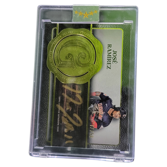 2025 Topps Five Star Golden Graphs Jos Ramrez Auto Cleveland Guardians #GG-JRA /50 Baseball Card