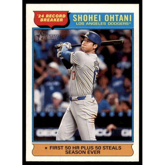 2025 Topps Heritage #1 Shohei Ohtani Los Angeles Dodgers MLB Baseball Base Trading Card