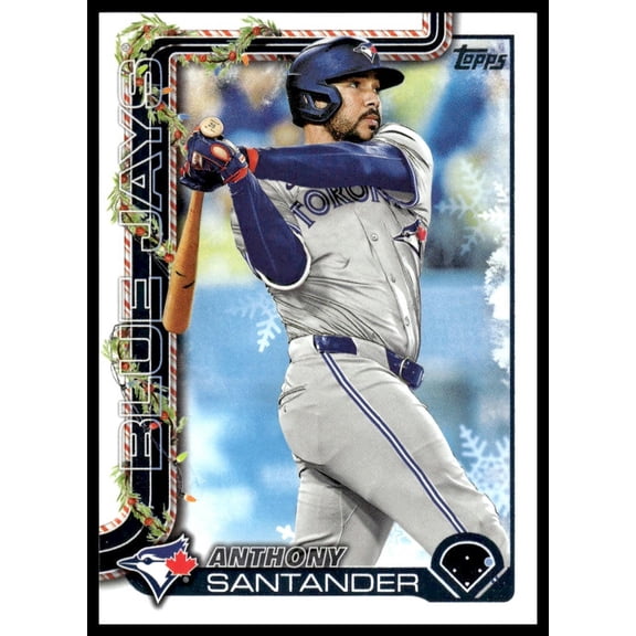2025 Topps Holiday Anthony Santander #H14 Toronto Blue Jays MLB Baseball Trading Card