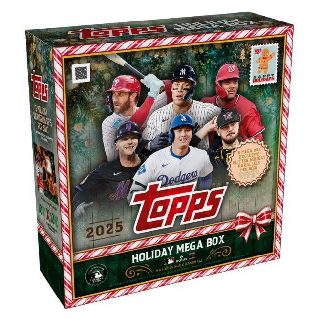 2025 Topps Holiday Baseball Trading Card Mega Box