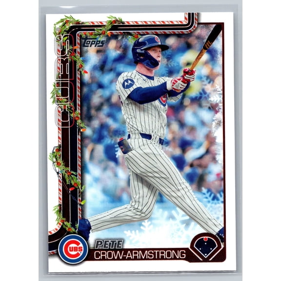2025 Topps Holiday Pete Crow-Armstrong Chicago Cubs #H41 Baseball Card