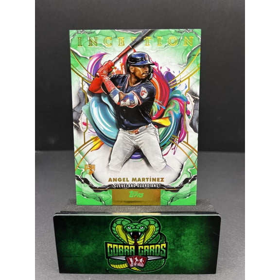 2025 Topps Inception Angel Martnez Cleveland Guardians #84 Green RC Trading Card
