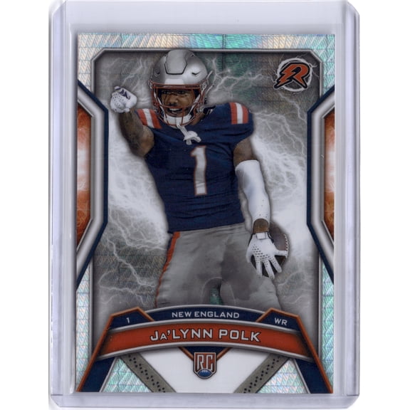 2025 Topps Ja'Lynn Polk RC Trading Card #165 New England Patriots Football NFL