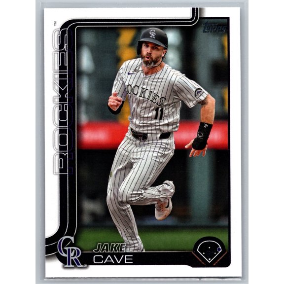 2025 Topps 256 Jake Cave Colorado Rockies Near Mint MLB Baseball Card