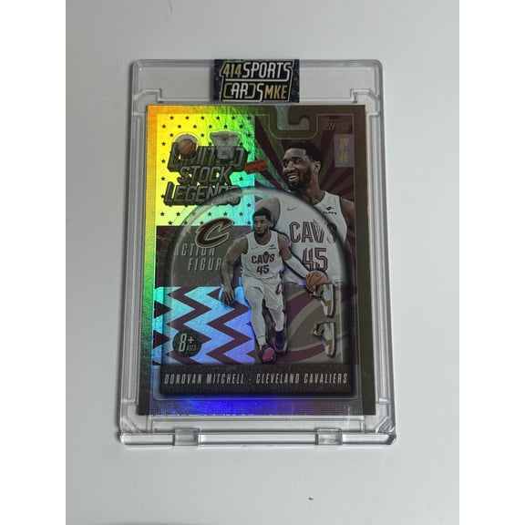 2025 Topps Limited Stock Legends Donovan Mitchell Trading Card LST-44 Rainbow Foil Cavaliers NBA