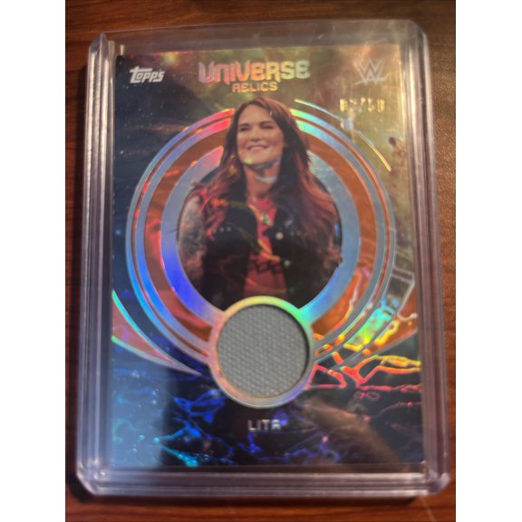 2025 Topps Lita #UNR-LIT Relic Short Print Parallel/Variety Rookie Base Set Topps United States WWE Wrestling Trading Card