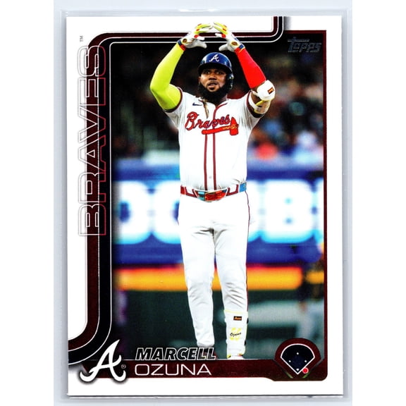 2025 Topps Trading Card Marcell Ozuna Atlanta Braves #160 Baseball Card