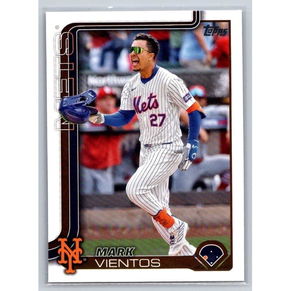 2025 Topps Mark Vientos #174 New York Mets Baseball Card