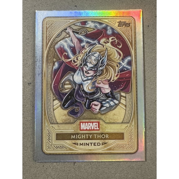 2025 Topps Marvel Mint Gold #96 Mighty Thor Marvel Trading Card